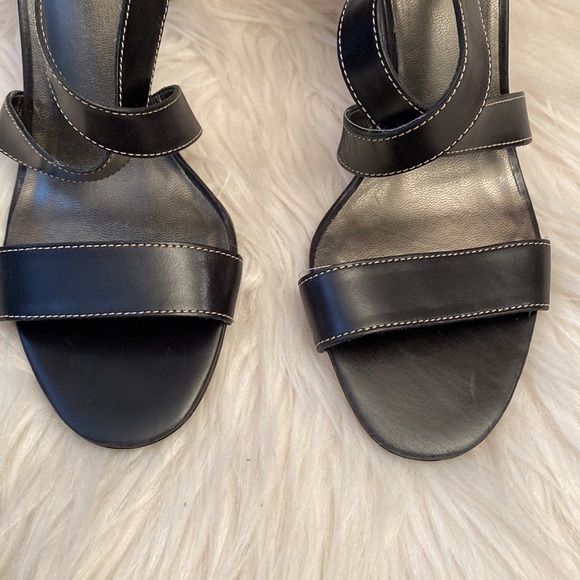 Talbots Black Leather Sandals, Size 8.5B - Picture 9 of 13